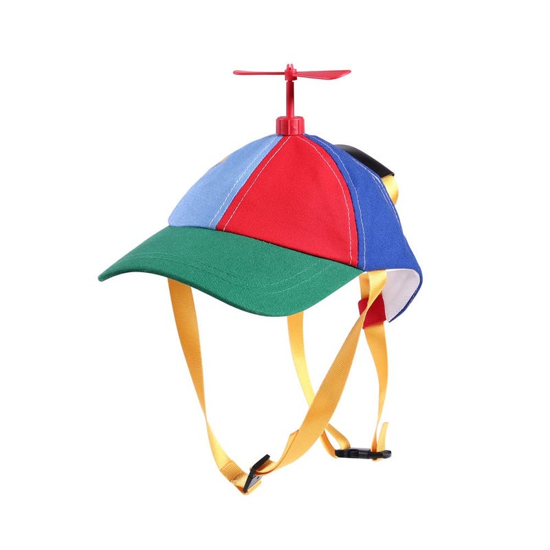 GEANBAYE Dog Hats with Funny Propeller, Size and Rope Double Adjustment Pet Hats for Small ï¼ŒMediumï¼Œ Large Dog and Cat (Iridescent) - Image 3